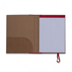 Bloco de anotações ecológico estilo pasta personalizados