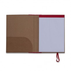 Bloco de anotações ecológico estilo pasta personalizados