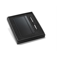 Caderno com capa dura e caneta Personalizado