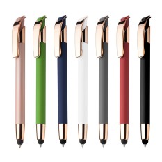 Caneta Alumínio Touch Screen Com Logotipo Personalizada