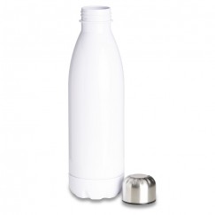 Garrafa Squeeze LEITOSA . AS e aço inox. Capacidade até 700 ml. 