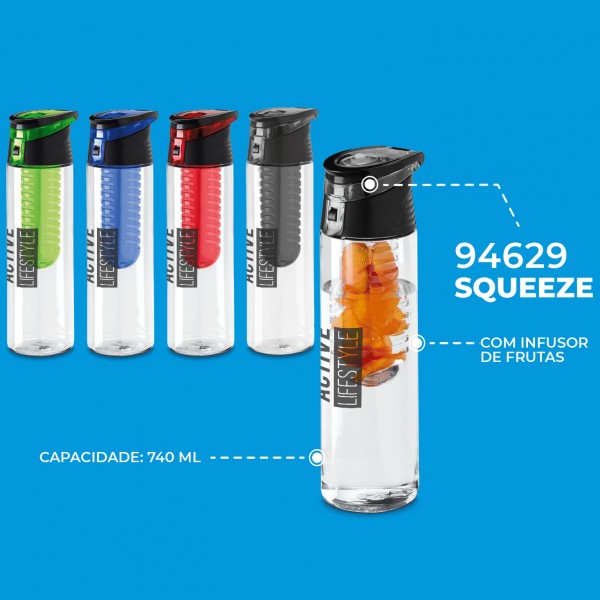 Squeeze Com Infusor de Frutas Personalizado