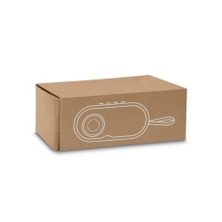 Caixa de Som Portátil em Bambu Personalizada