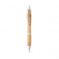 Caneta de Bambu Personalizada com Logo