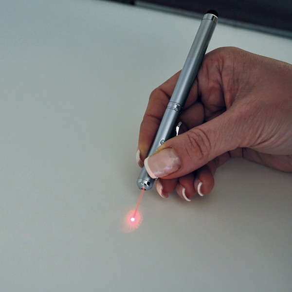 Caneta Esferográfica Com Ponteira Laser e LED Personalizada