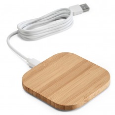 Carregador Indução Wireless de Bambu Personalizado