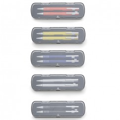 Conjunto Caneta e Lapiseira Semimetal Promocional