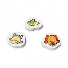 Conjunto com 3 Borrachas Personalizadas