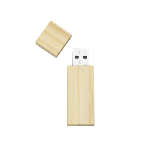 Conjunto Estojo e Pen Drive Bambu 4GB/8GB/16GB/32GB Personalizado