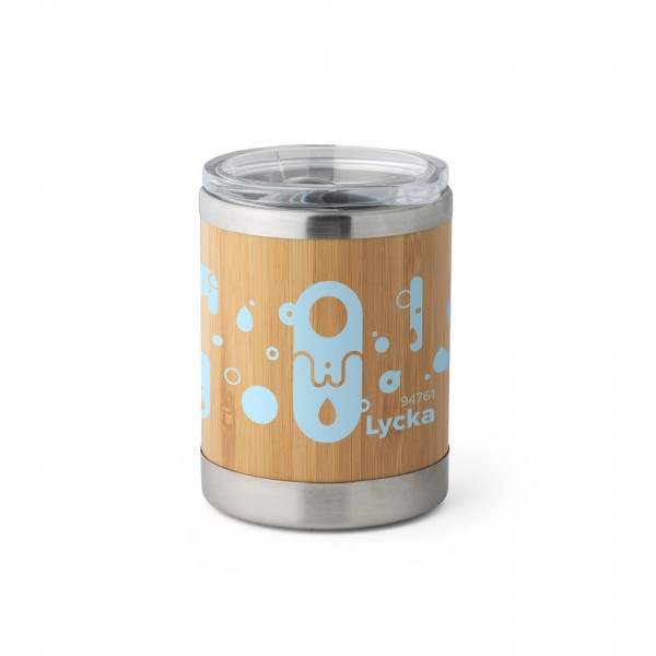 Copo em Bambu e Inox 350ml Personalizado