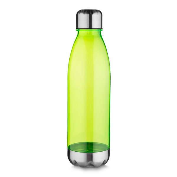 Garrafa Squeeze AS e aço inox. Capacidade até 700 ml. 