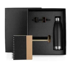 Kit Garrafa, Caderno E Caneta Personalizado com Logo