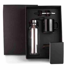 Kit Garrafa Plástica c/Acessórios Personalizado para Brindes