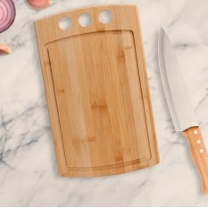 Kit para Churrasco em Bambu / Inox California Personalizado 