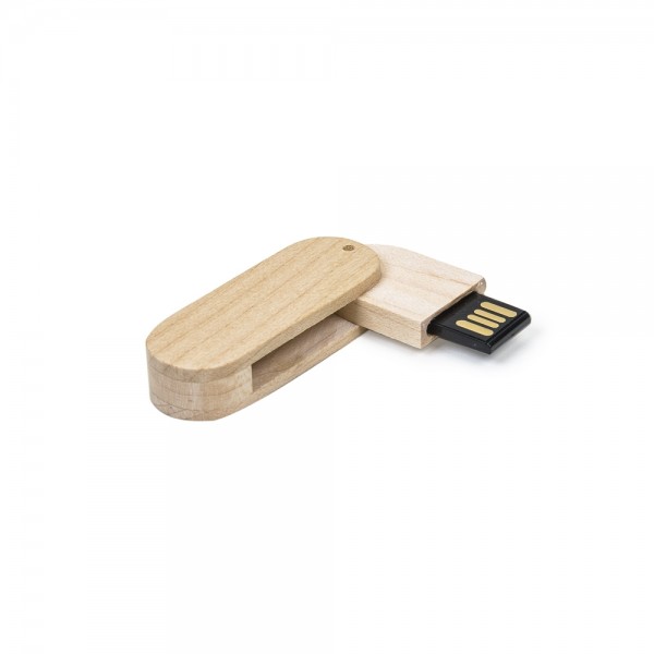 Pen Drive 4GB Bambu Giratório Personalizado