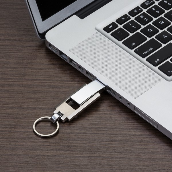 Pen Drive Chaveiro Metal 4GB/8GB Personalizado