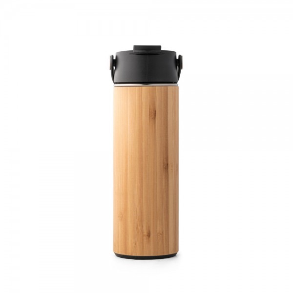 Squeeze 440ml em Bambu e Inox Personalizado